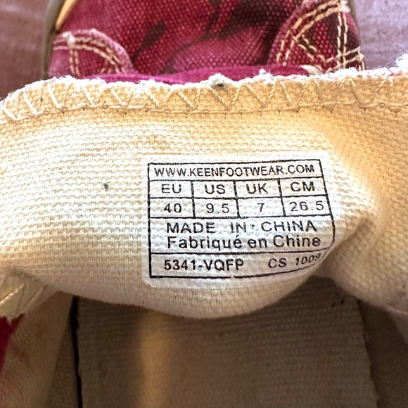 KEEN Paisley purple/pink old school canvas sneaker look!SUPER COOL!! $39  W 9 - Picture 7 of 9